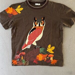 Dolce & Gabbana Brown Owl T-Shirt